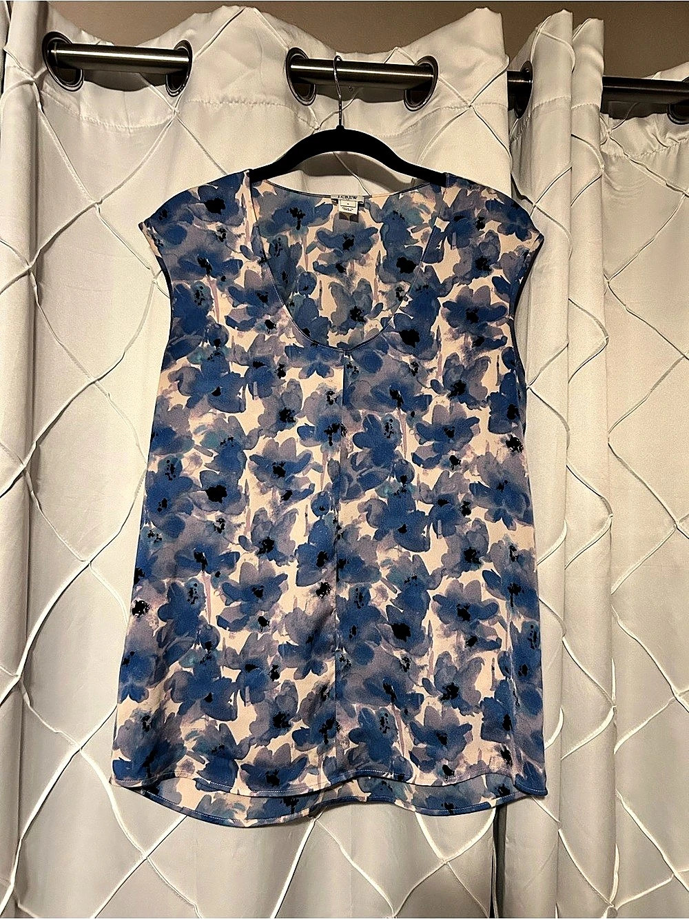 J.CREW Watercolor Floral Blouse